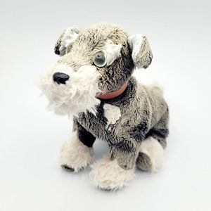 Ty Schnauzer Puppy Dog Plush Stuffed Animal With Collar Small 7"